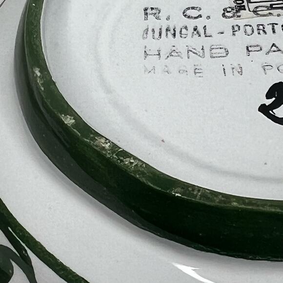 Vtg Horchow Collection Hand Painted Portugal Reticulated Bowl Pierced Faience - Picture 9 of 9